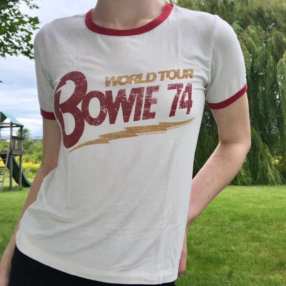 🦋3/$20🦋David Bowie '74 ringer tee